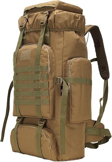W WINTMING Men’s 70L/100L Hiking Camping Backpack