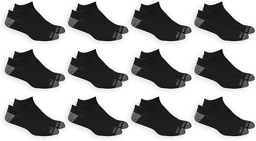Fruit of the Loom Men’s Dual Defense No Show Socks