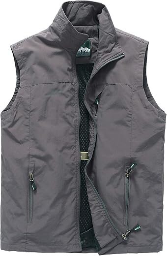 Hbufnha Men’s Lightweight Outdoor Windbreaker Vest
