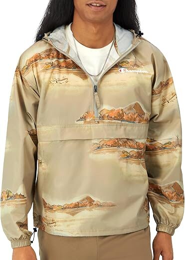 Champion Men’s Packable Wind and Water Resistant Jacket