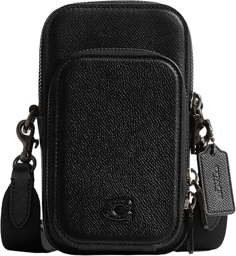 Coach Phone Crossbody In Crossgrain Leather Bag