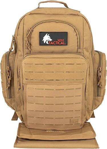 WOLF TACTICAL Military Inspired Dad Diaper Bag Backpack