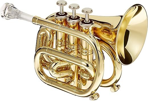 CAROLBRASS Mini Pocket Trumpet N1000C CL Lacquer Finish