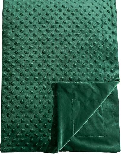 david’s kids Minky Baby Blanket, Soft Lightweight Micro Fleece