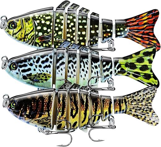 Keenjorika Multi Jointed Lifelike Swimbait Fishing Lures