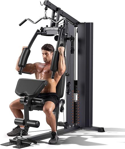 Sportsroyals Multifunctional Home Gym with Weight Stack