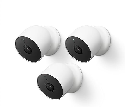 Google Nest Cam Outdoor/Indoor Battery – 2nd Gen (3 Pack)