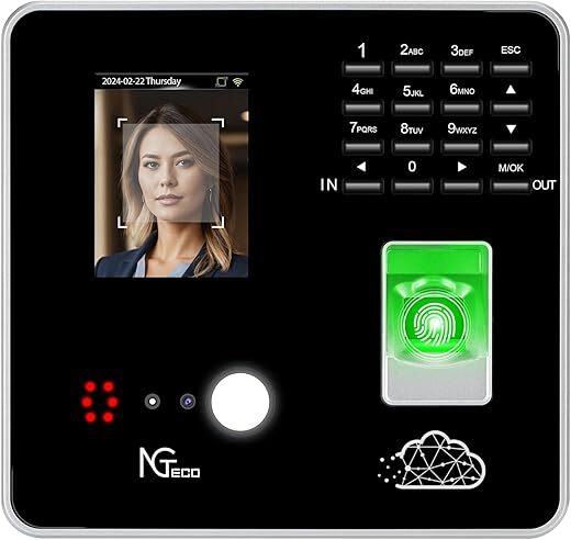 NGTeco Cloud WiFi Employee Time Clock