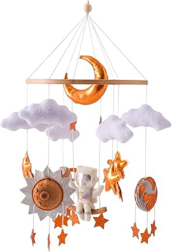 OESSUF OESSUF Baby Mobile, Space Astronaut Bassinet Mobiles