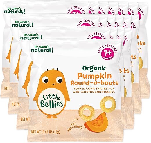 Little Bellies Organic Pumpkin Baby Snack Pack – 18 x 0.42 oz