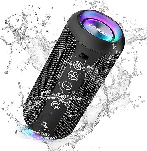 Ortizan Waterproof Bluetooth Speaker, 24W Sound