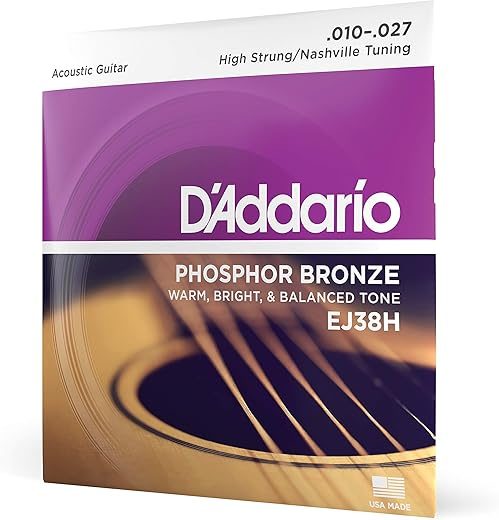D’Addario Phosphor Bronze Acoustic Strings – EJ38H