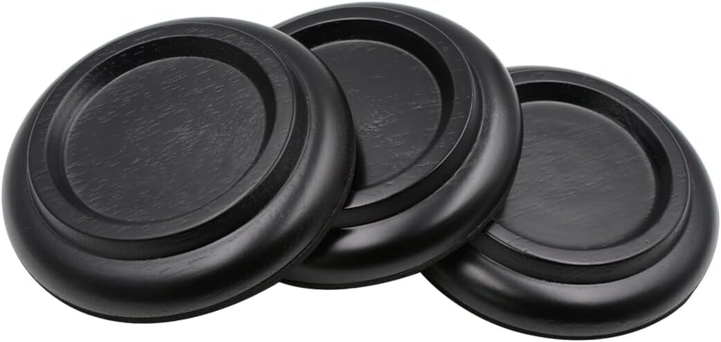 Sound harbor Piano Caster Cups Hardwood Pads (Set of 3)