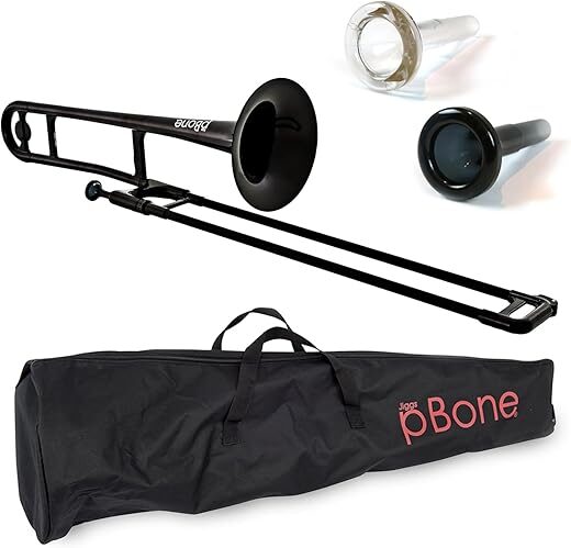 pBone Plastic Trombone With Mouthpieces & Bag