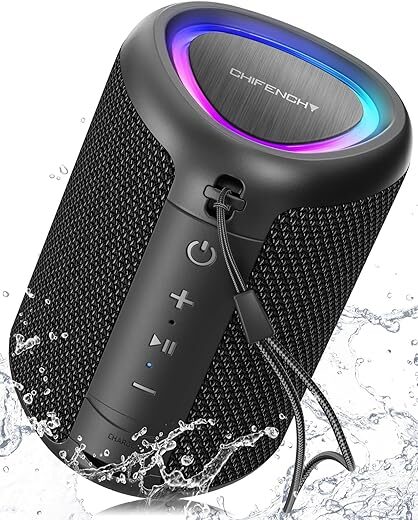 Portable Bluetooth Speaker with Lights