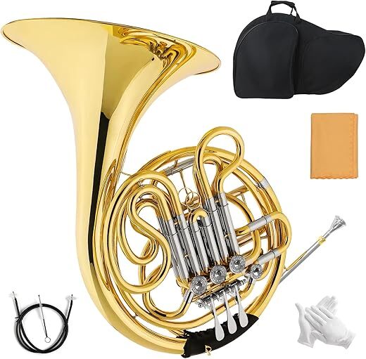 YueChun Premium Brass 4-Key Double French Horn