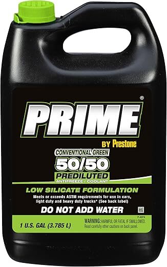 Prestone Prime Green Silicate 50/50 Antifreeze AF3300-6PK