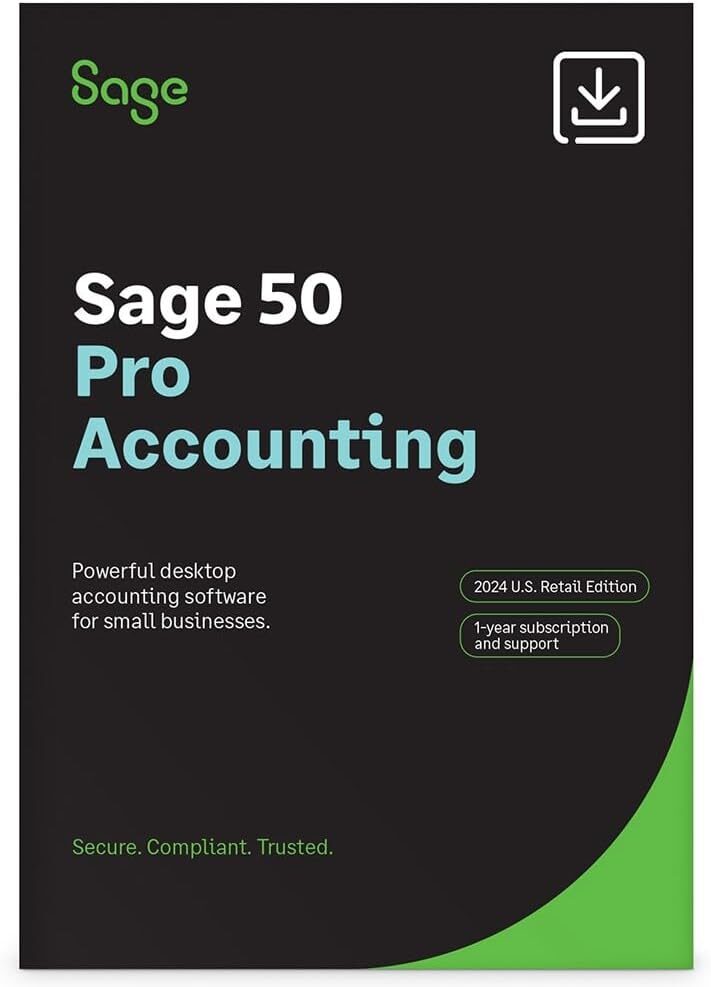 Sage Software Pro Accounting 2024 1-Year Subscription