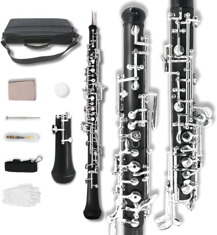 yinfente Professional C Key Ebonite/Rosewood Oboe Case