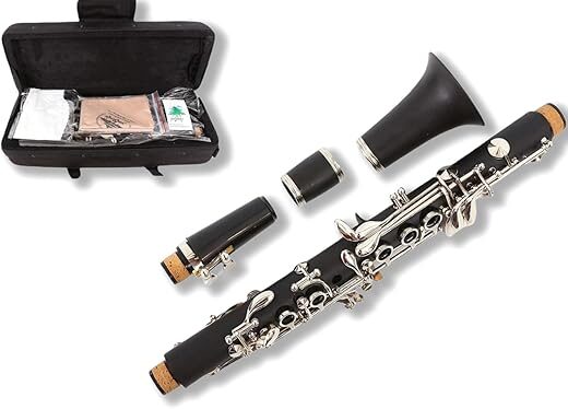 yinfente Professional Ebonite Wood Eb Clarinet Ekeyclarinet