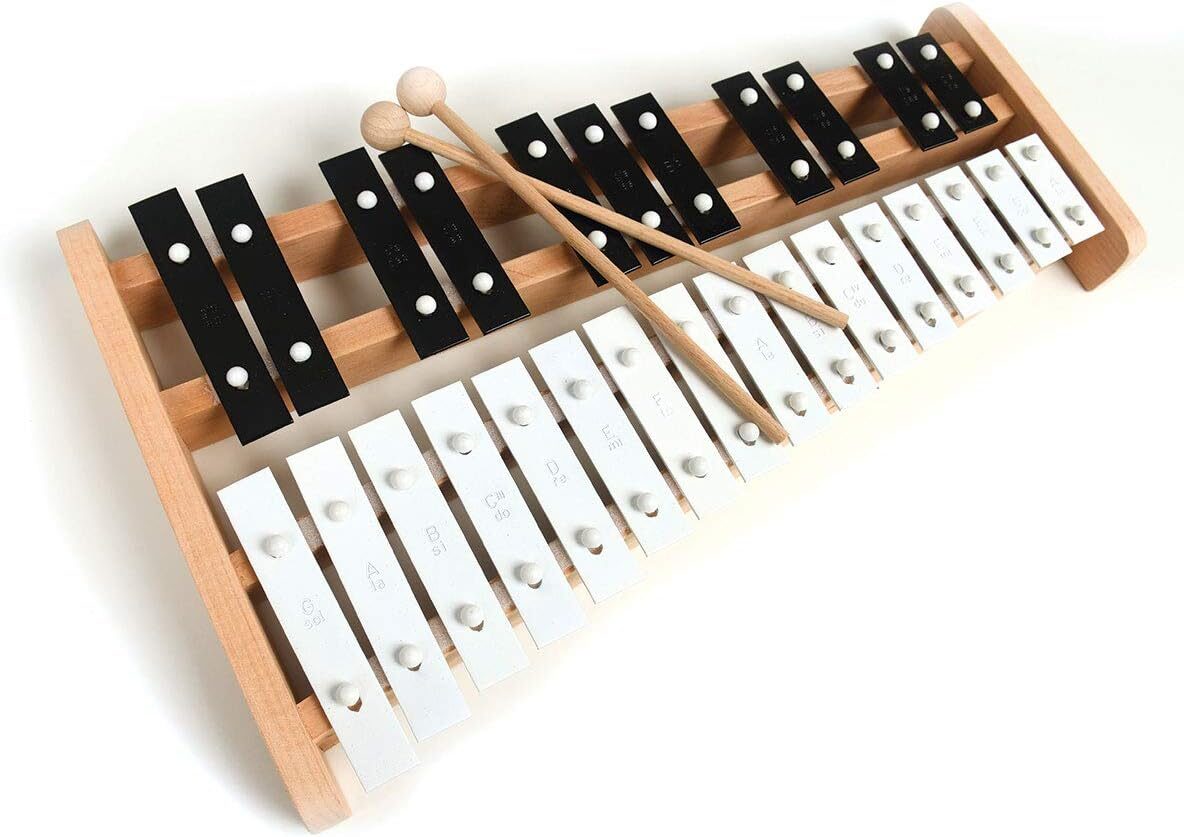 Cara & Co Professional Wooden Soprano Glockenspiel Xylophone with 27 Keys
