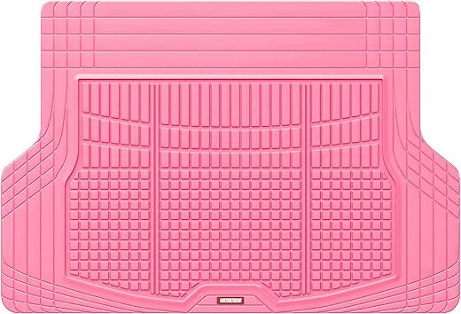 Motor Trend Rear Cargo Mat – Heavy-Duty Trimmable Trunk Mat