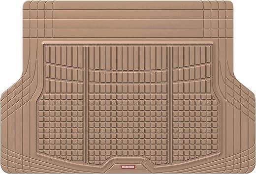 Motor Trend Rear Cargo Mat – Heavy-Duty Trimmable Trunk Mat