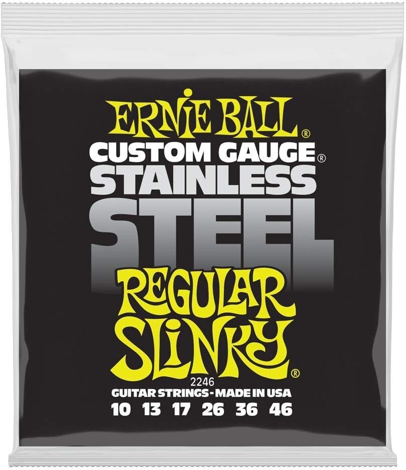 Ernie Ball Regular Slinky Stainless Steel Guitar Strings (P02246)