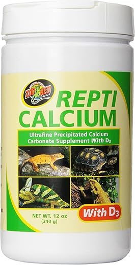 Zoo Med Reptile Calcium With Vitamin D3, 12-Ounce