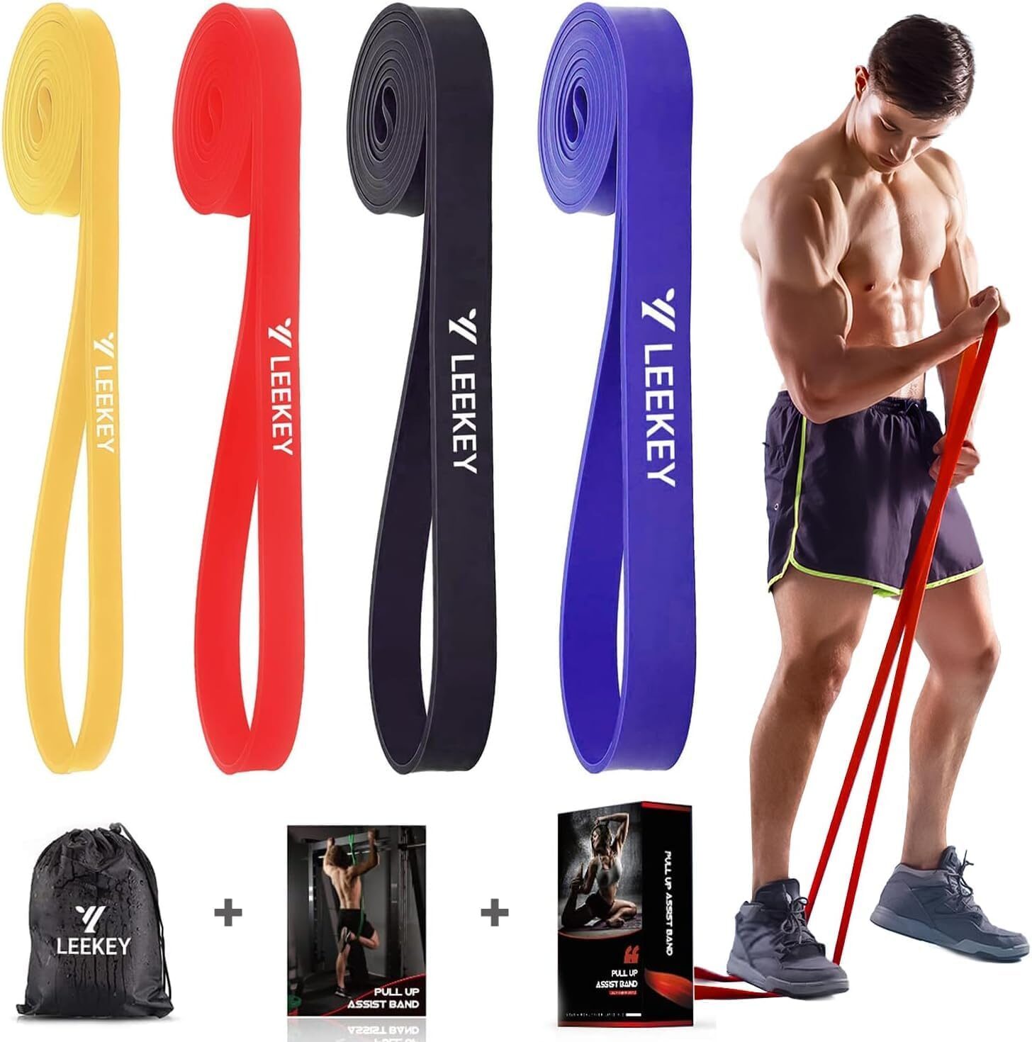 WSAKOUE Resistance Bands Set for Exercise & Therapy