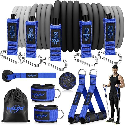 WALITO Resistance Bands Set with Handles & Accessories