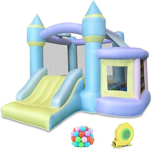 RETRO JUMP Retro Jump Bounce House with Slide
