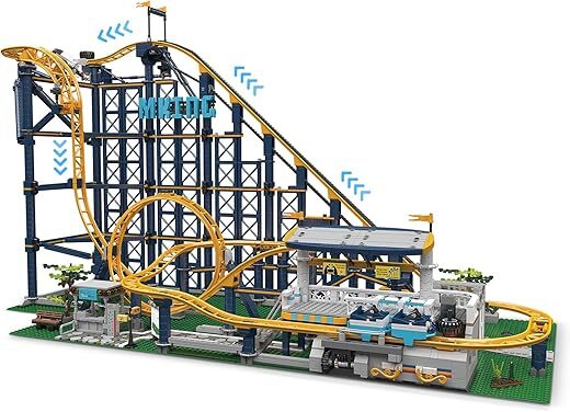 Nueris Roller Coaster Building Blocks – 3238+ Pieces