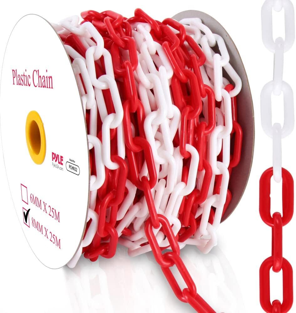 Pyle Safety Barrier Chain Links – 82′ Ft