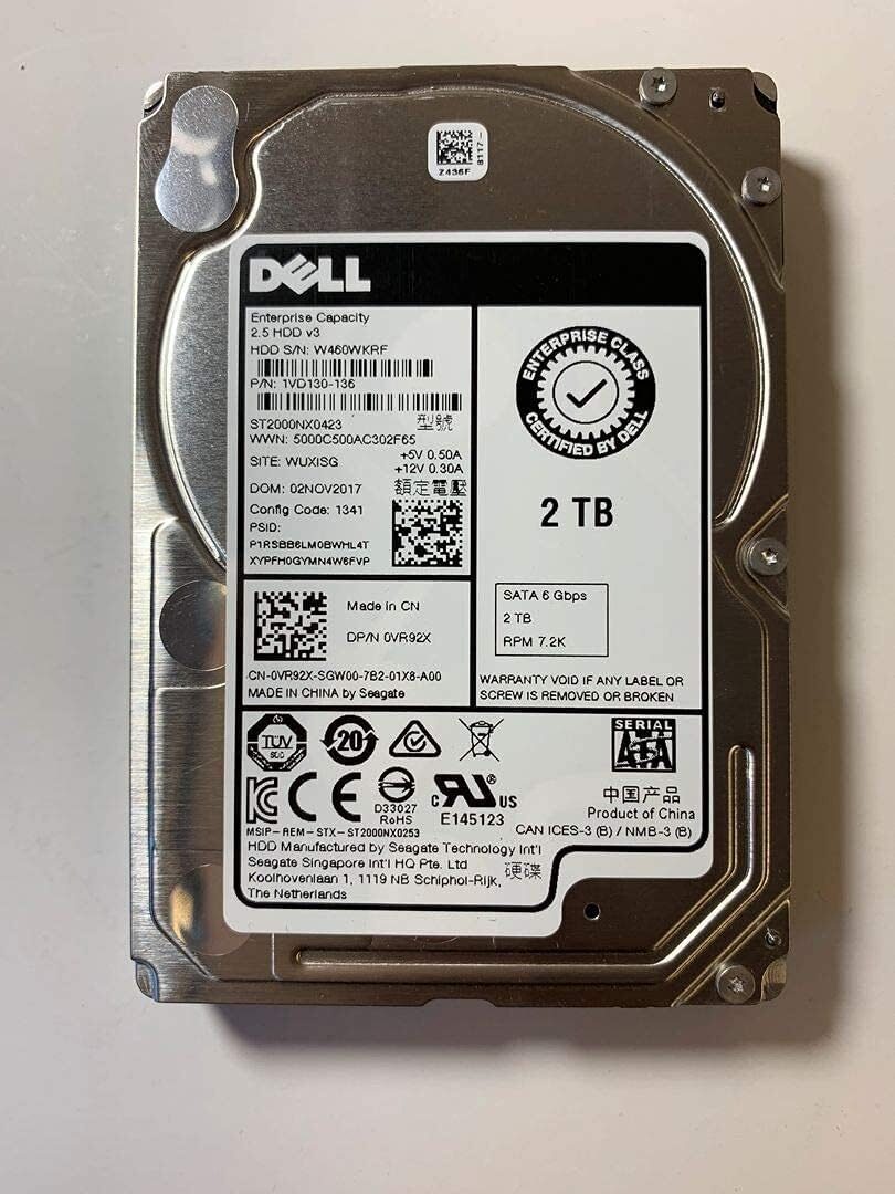Seagate 2TB 7.2K RPM SATA HDD