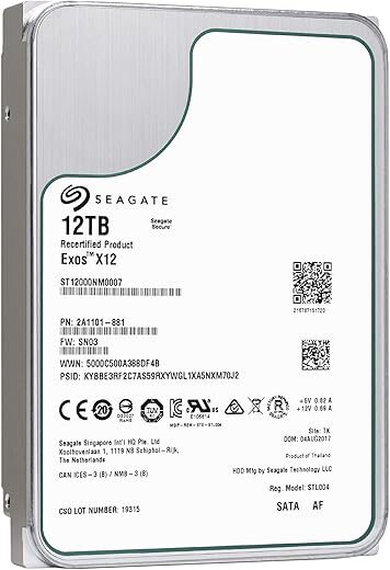 Seagate Exos x12 12TB Enterprise HDD