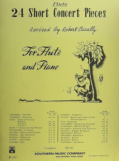 Short Concert Pieces for Flute & Piano