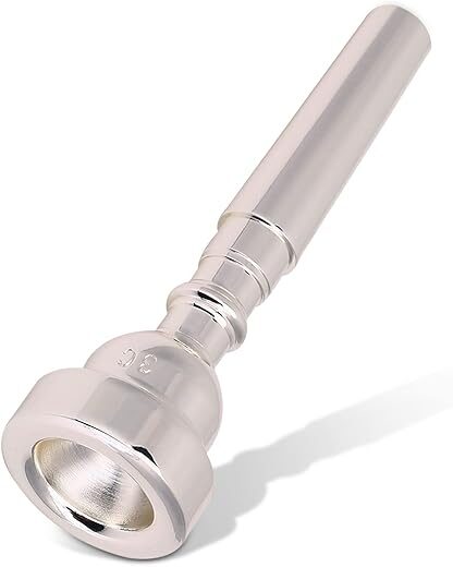 HERCHR Silver Gold Plated Trumpet Mouthpiece 3C
