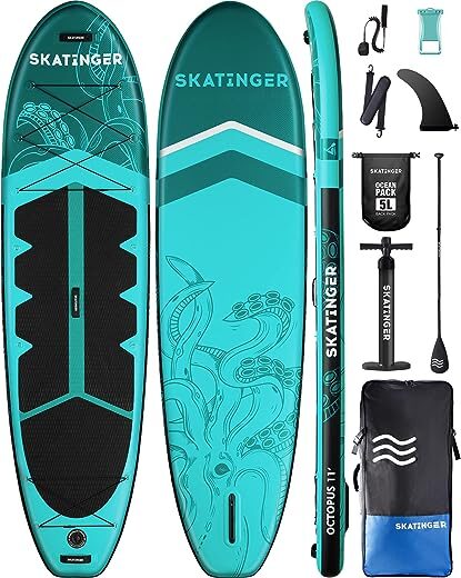 Skatinger 11’x34” Extra Wide Inflatable Paddle Board STG-1134C