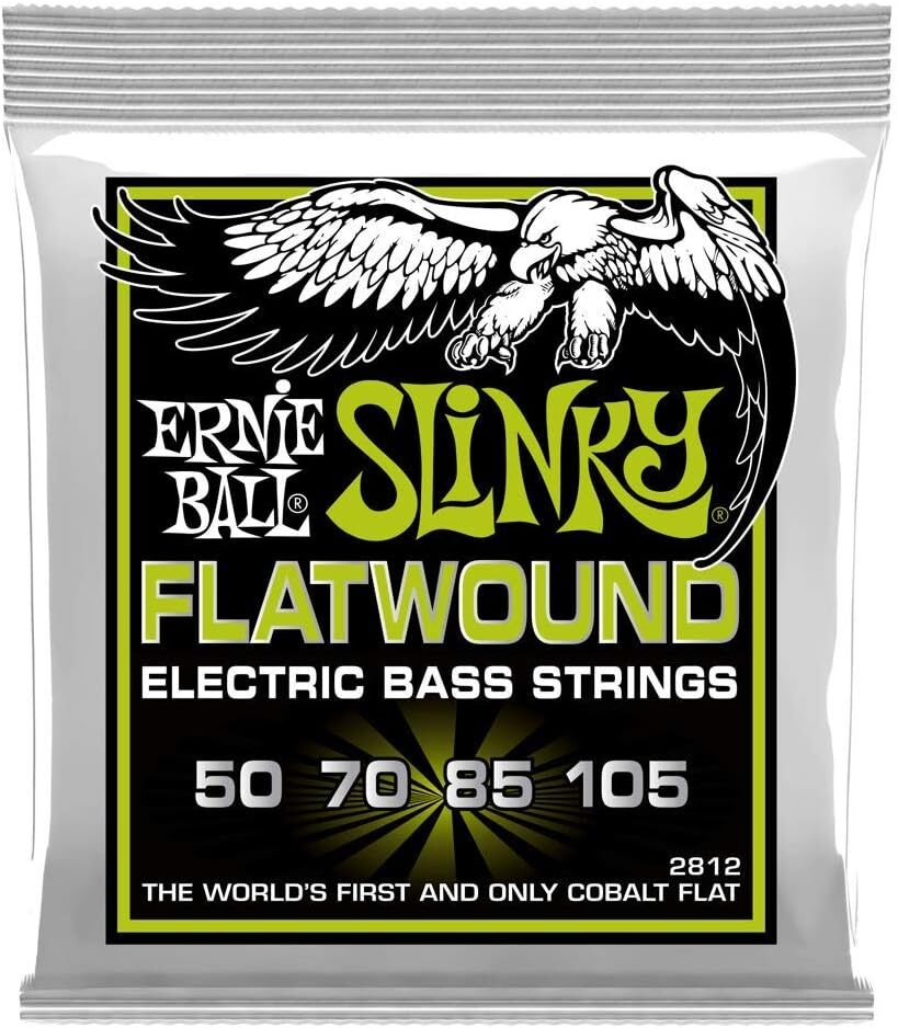 Ernie Ball Slinky Cobalt Flatwound Bass Strings 50-105