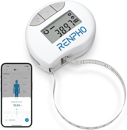 RENPHO Smart Bluetooth Tape Measure For Weight Loss