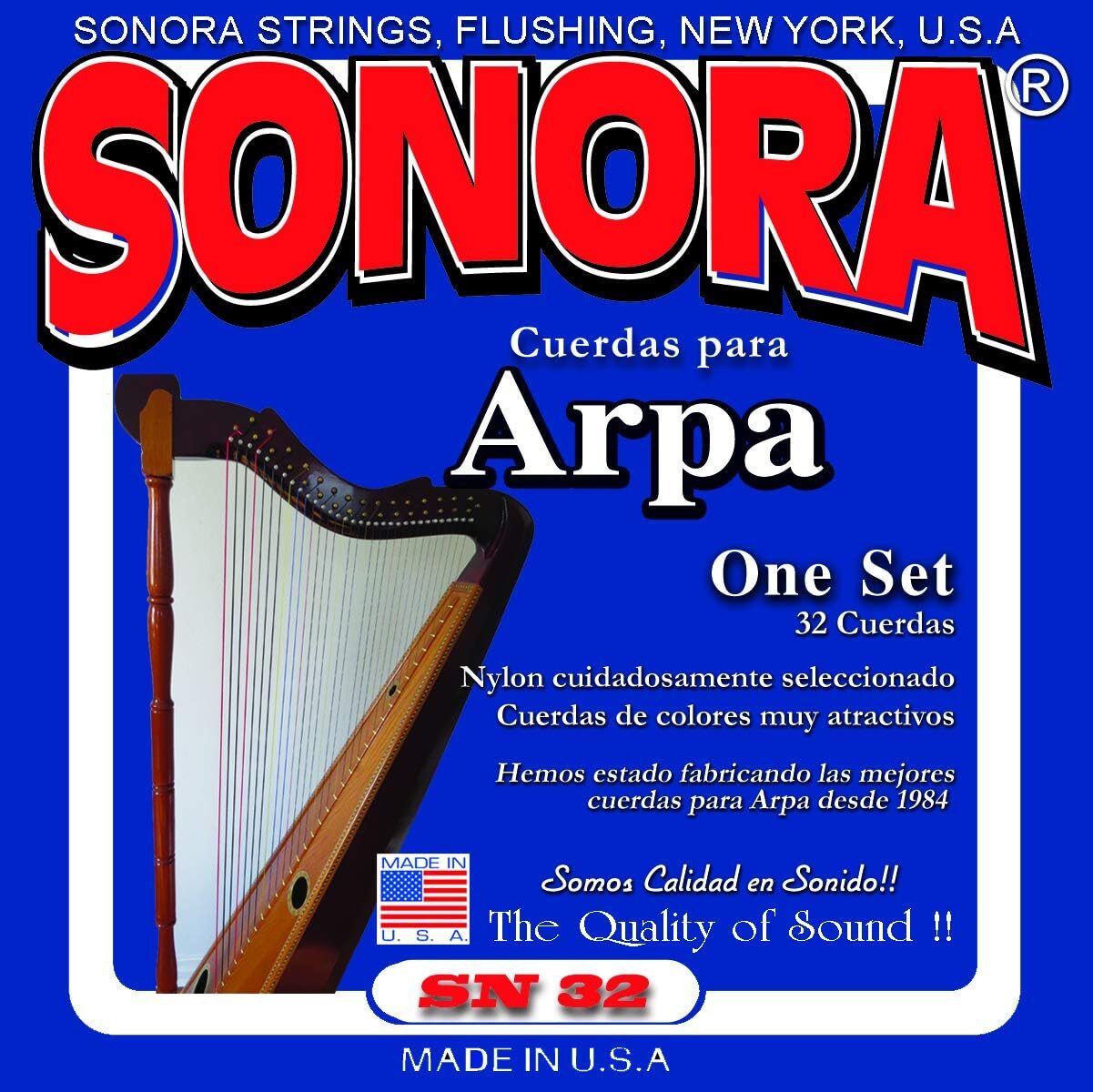 SONORA SN32 Harp Set 32 Strings