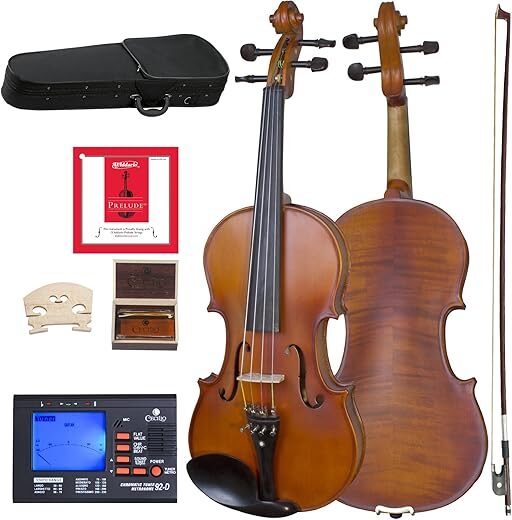 Cecilio Solidwood Viola CVA-500, 16-Inch, Antique Finish