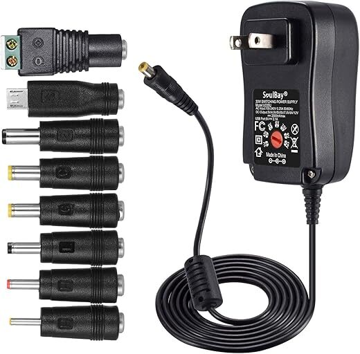 SoulBay Universal 12V Adjustable Power Adapter