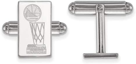 Golden State Warriors SS Rh-plat 2018 NBA Championship CuffLinks