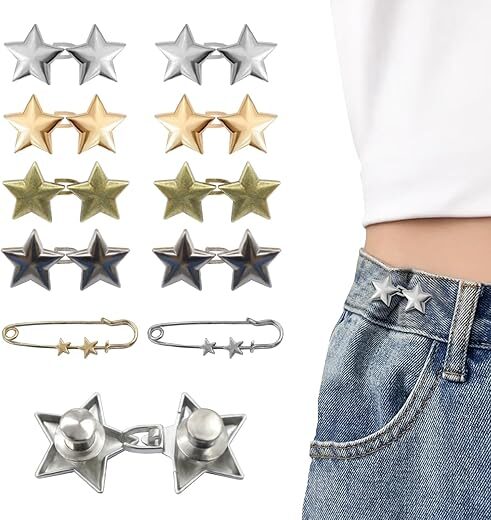 ROPAKED Star Button Waist Tightener Clips
