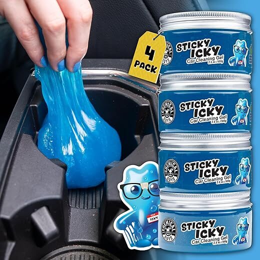 Chemical Guys Sticky Icky Car Cleaning Gel, Green Apple