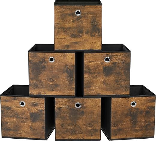SONGMICS Storage Cubes Set, Foldable Fabric Bins