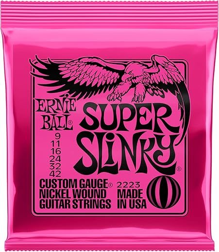 Ernie Ball Super Slinky Electric Guitar Strings 2223-12