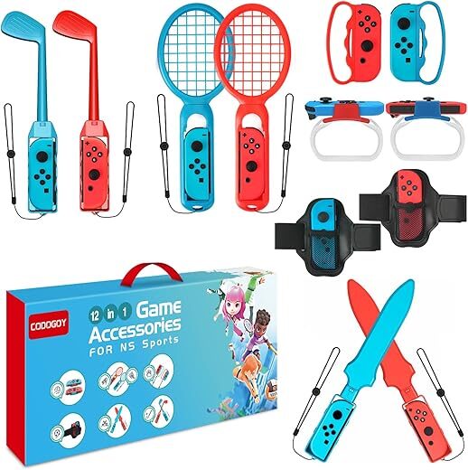 Codogoy 12 In 1 Switch Sports Accessories Bundle